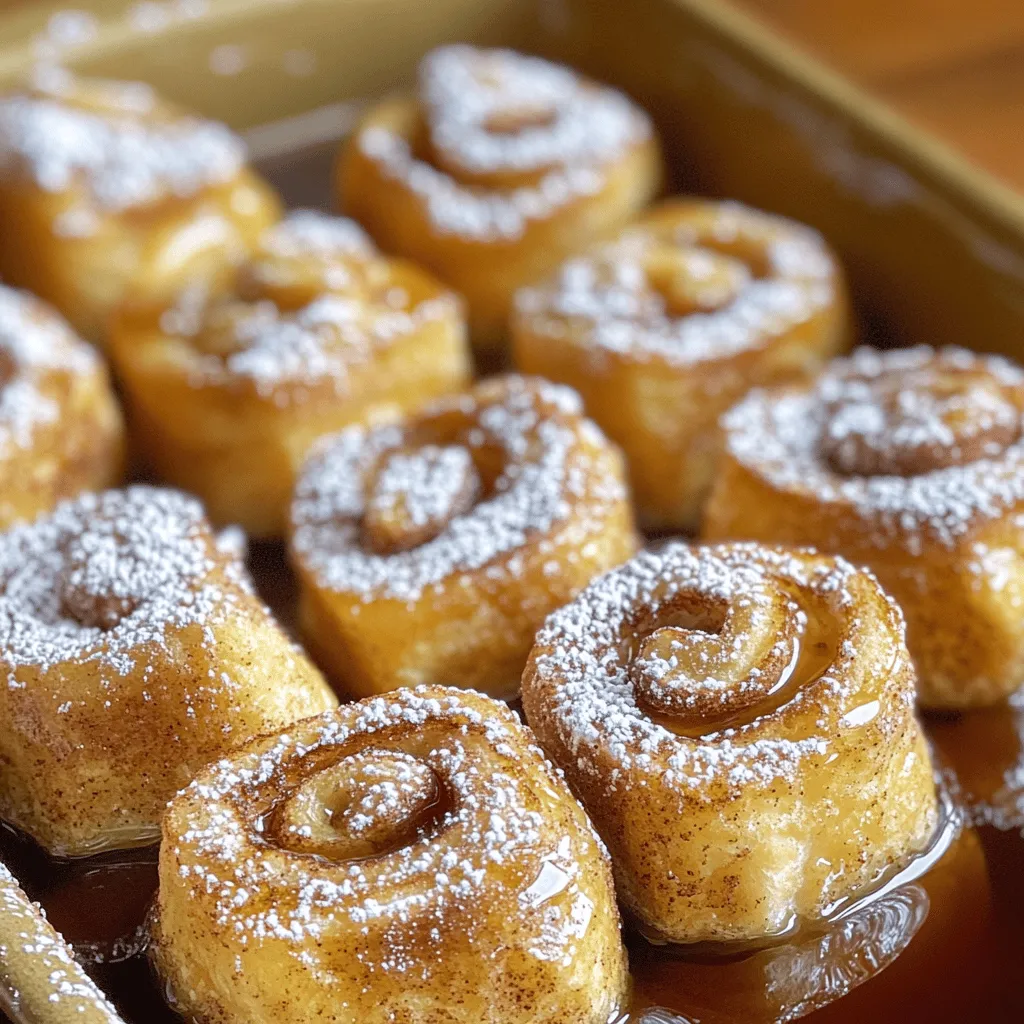Cinnamon Roll French Toast Bites Einfache Frühstücksidee