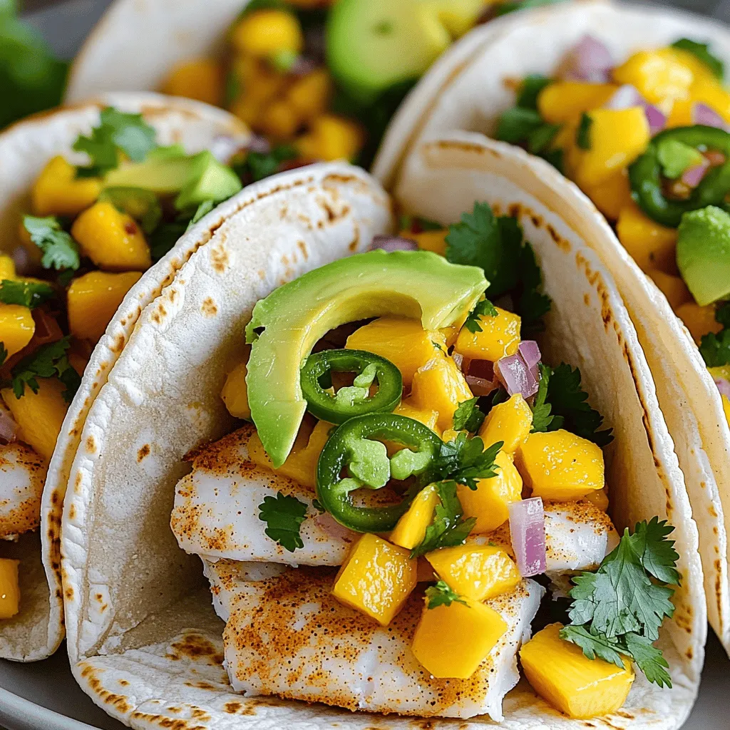 Mango Salsa Fish Tacos Frisch und Einfache Zubereitung