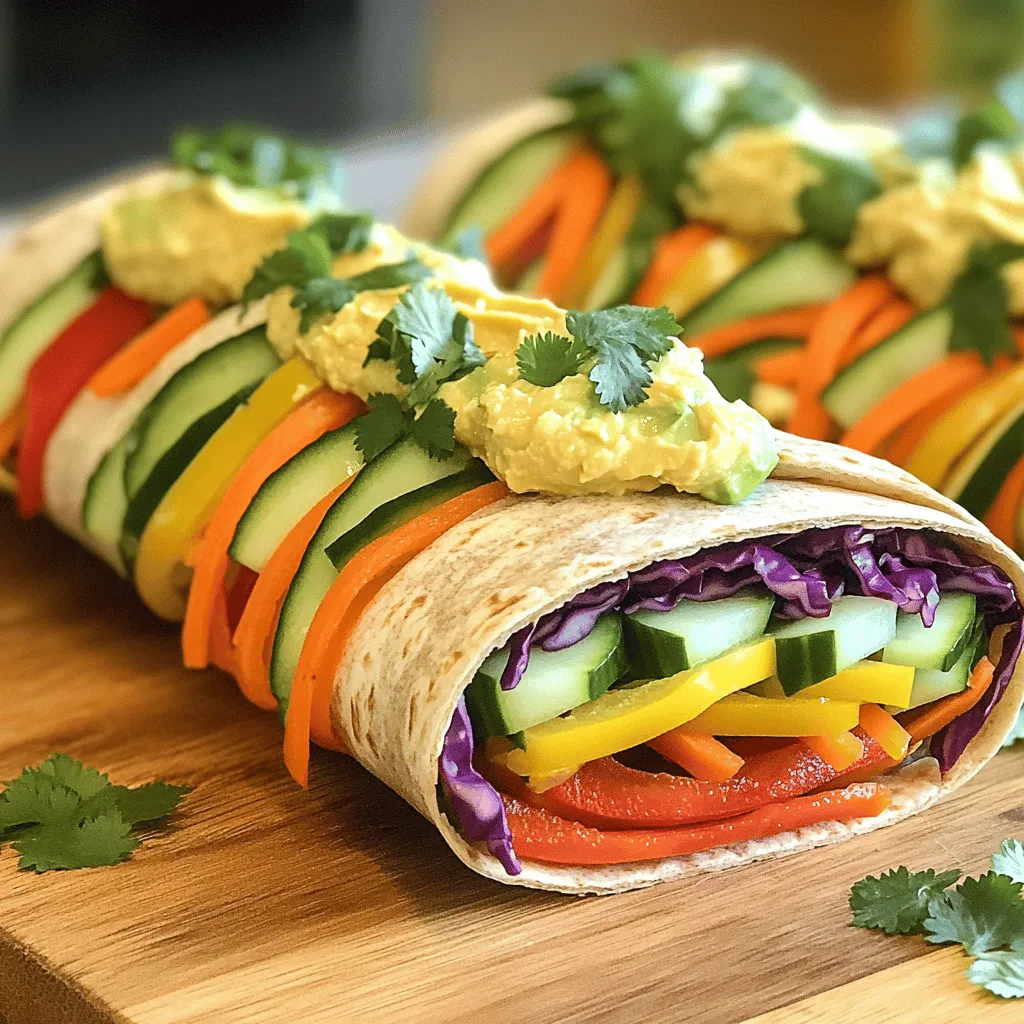 Regenbogen Gemüse Wraps Gesund und Bunt Genießen