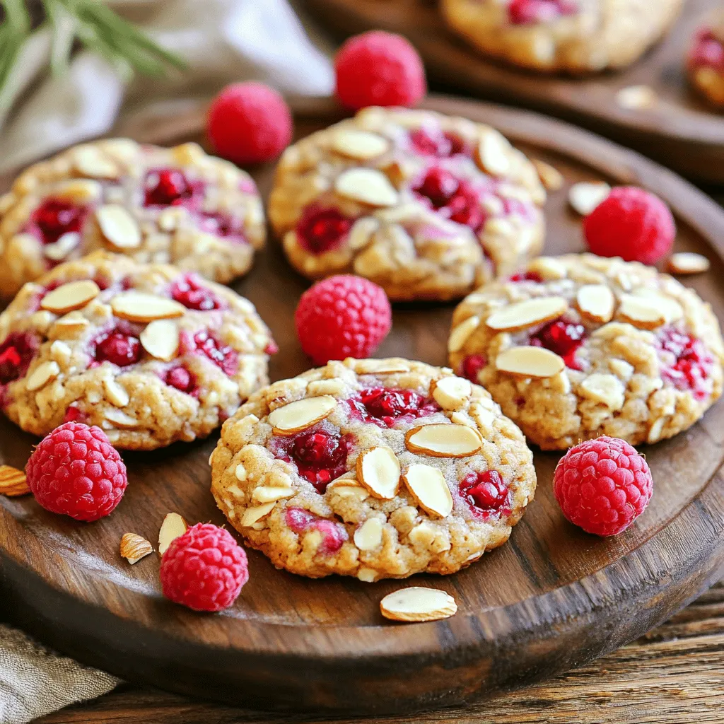 Raspberry Almond Breakfast Cookies Einfacher Genuss