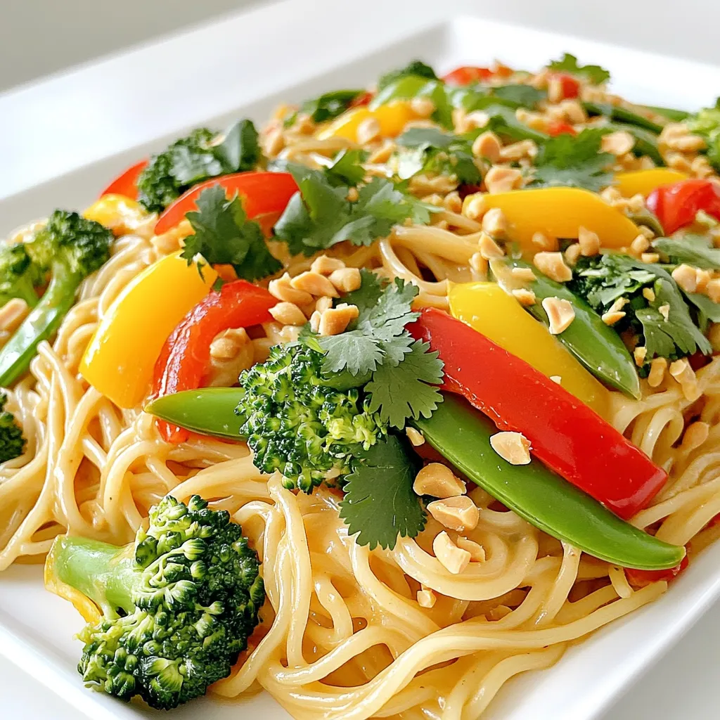 Spicy Peanut Veggie Noodles Lecker und Gesund Kochen