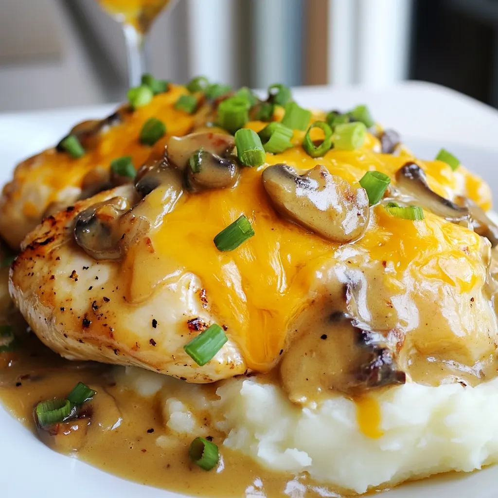 Smothered Chicken Texas Roadhouse Style Köstliche Speise