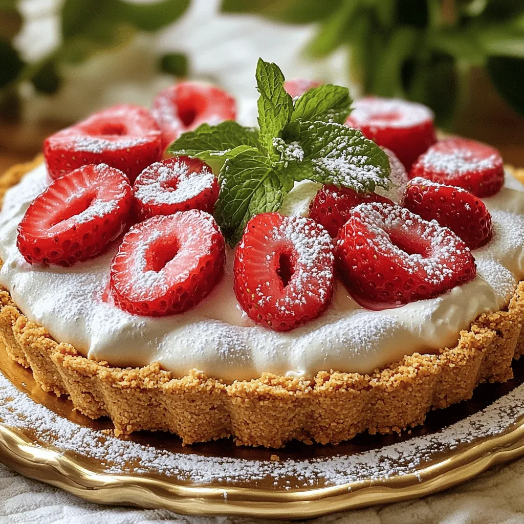 - 250 g Graham-Cracker-Krümel - 450 g frische Erdbeeren, gewaschen und halbiert - 200 g Frischkäse, weich