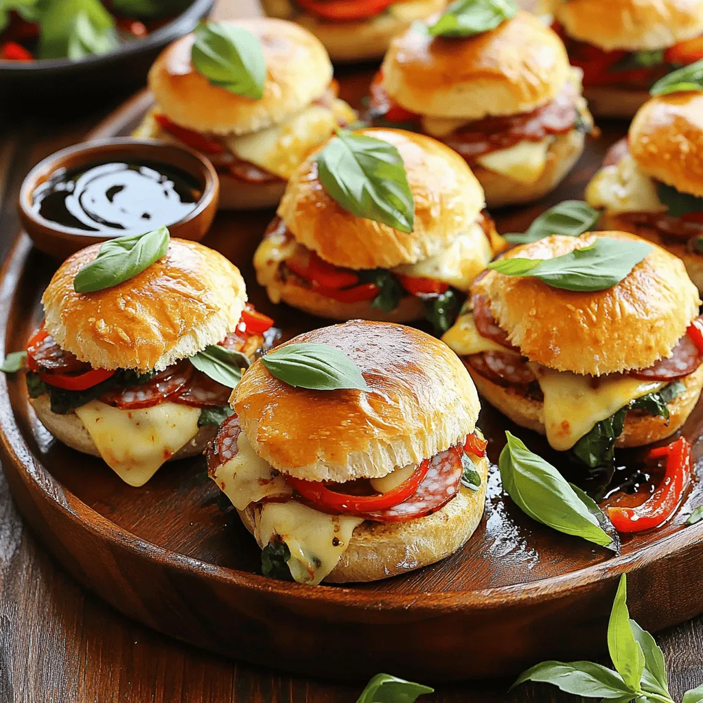 Italienische Sandwich-Slider Einfache und köstliche Snacks