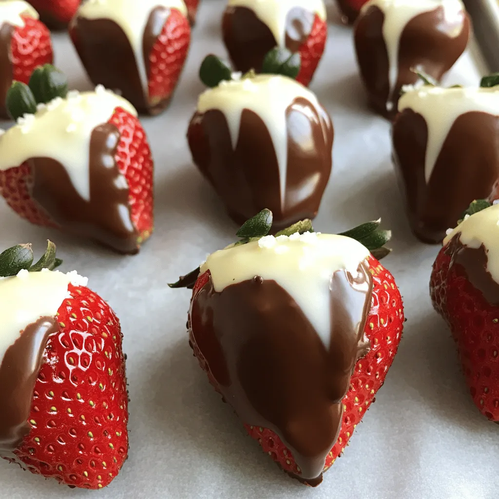 Schokoladenüberzogene Erdbeeren Einfach und Lecker