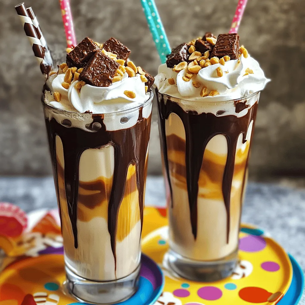 Einfacher Snickers Milchshake Genuss für Zuhause