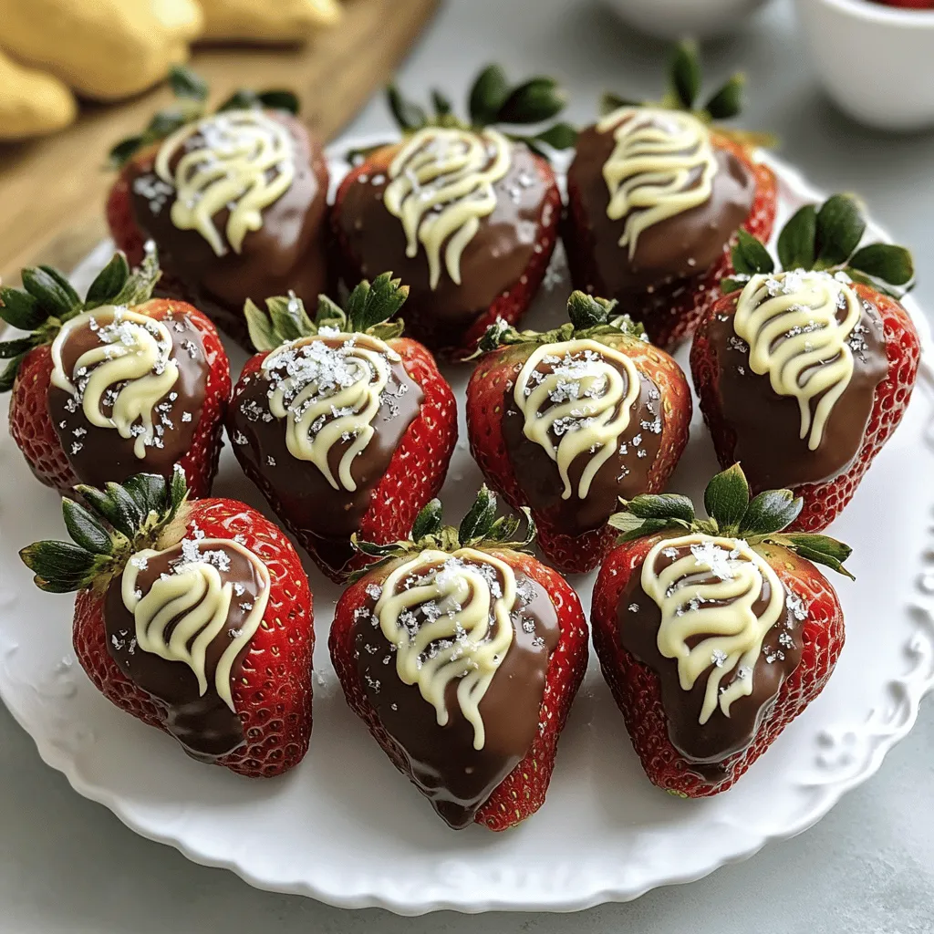 Schokoladeneingetauchte Erdbeeren Leckere Süßigkeit