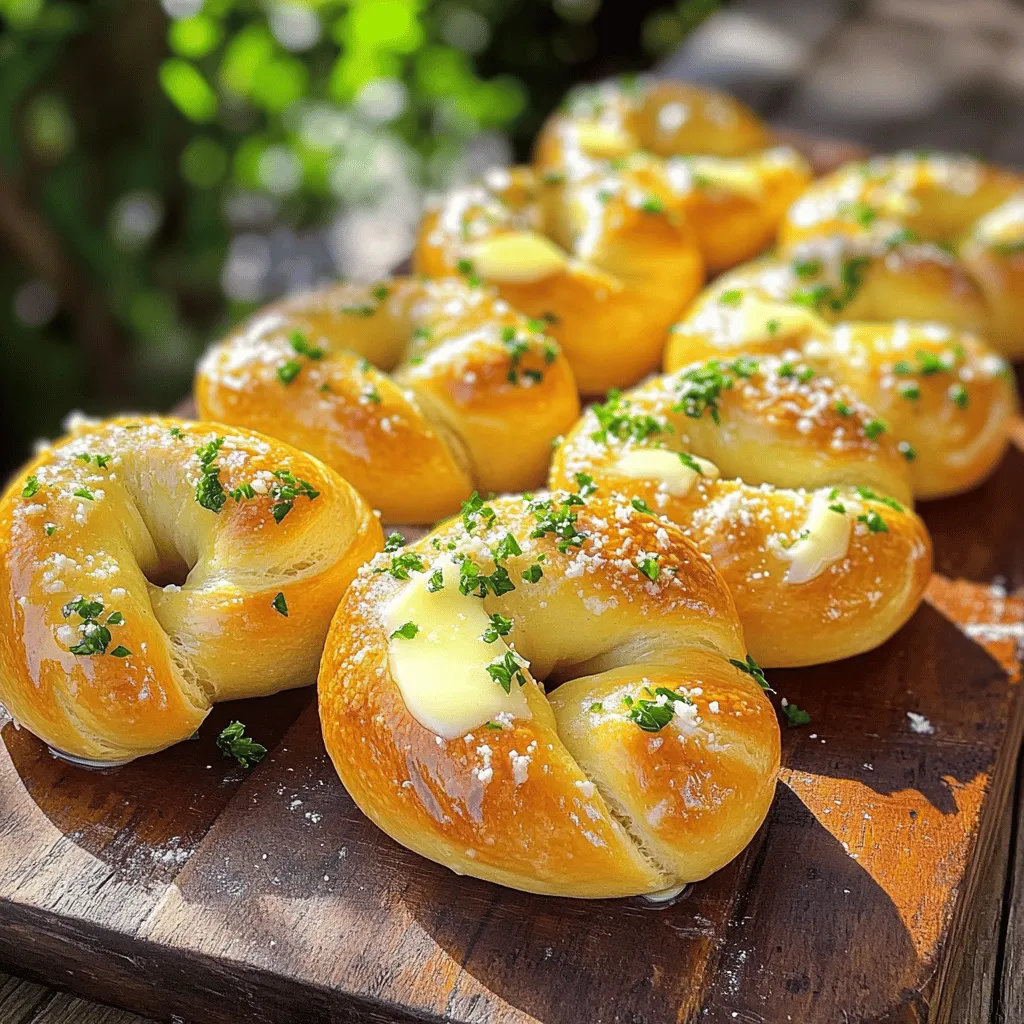 Buttery Garlic Knots Köstlicher Snack für alle