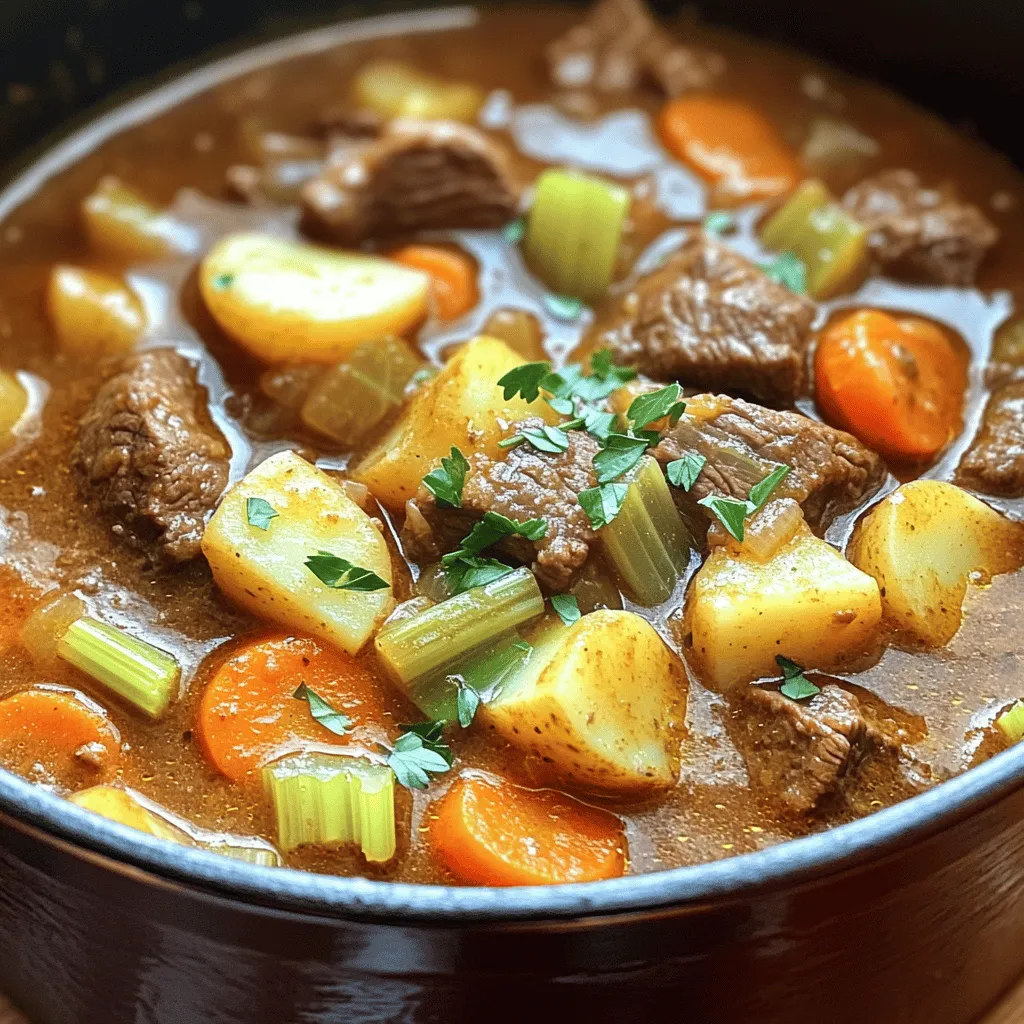 Herzhafter Rindfleischeintopf Einfache und leckere Mahlzeit