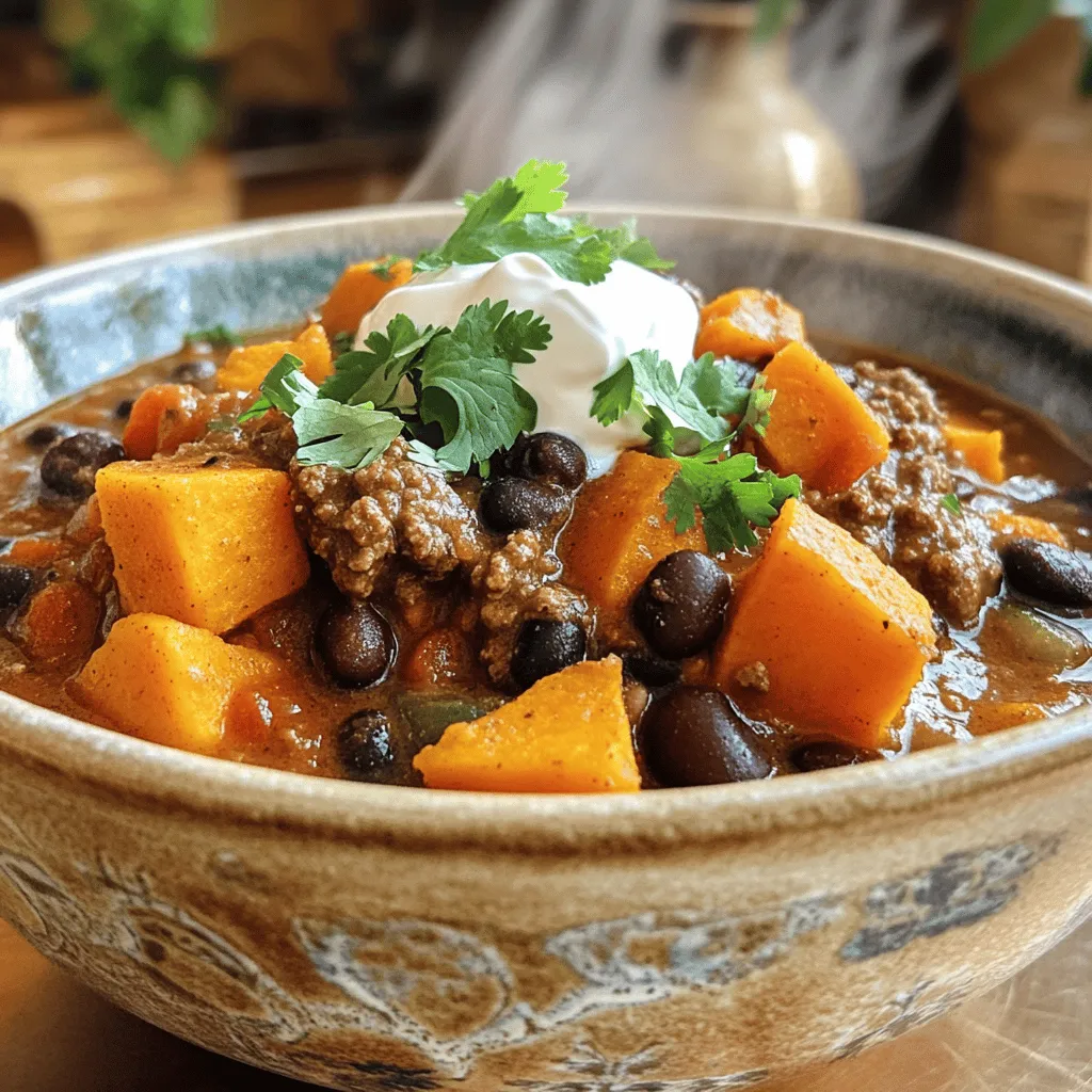 Beef and Sweet Potato Chili Herzhaftes Rezept genießen