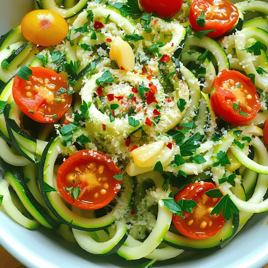 Garlic-Herb Zoodle Bowls Lecker und Einfach Zubereiten