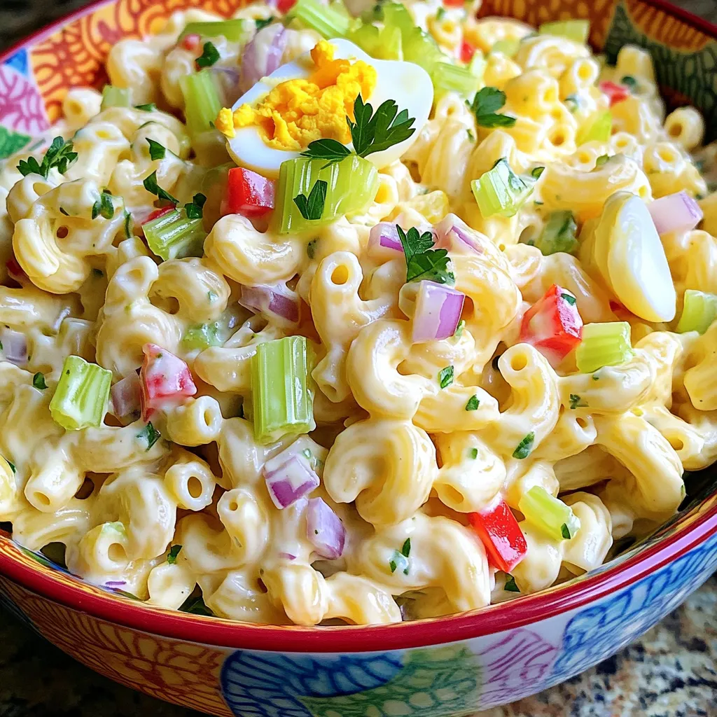 Klassischer Makkaroni-Salat Einfaches und köstliches Rezept