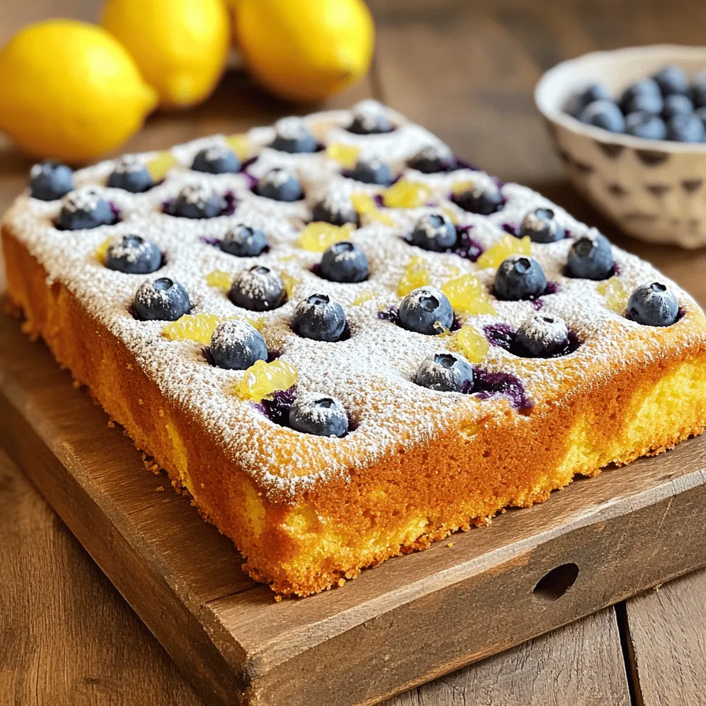 Lemon Blueberry Pound Cake Köstlich und Einfach Rezept