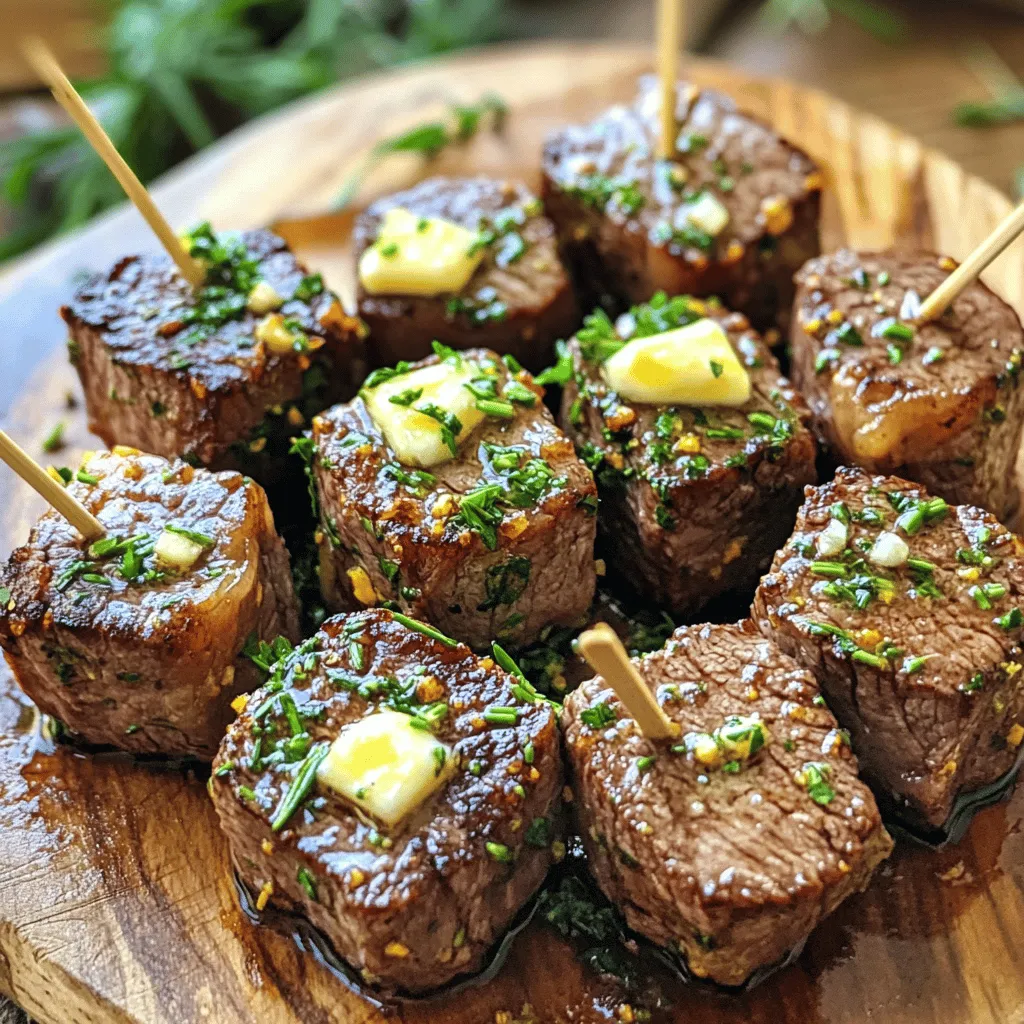 Garlic Butter Steak Bites Genussvolles Rezept für Feinschmecker