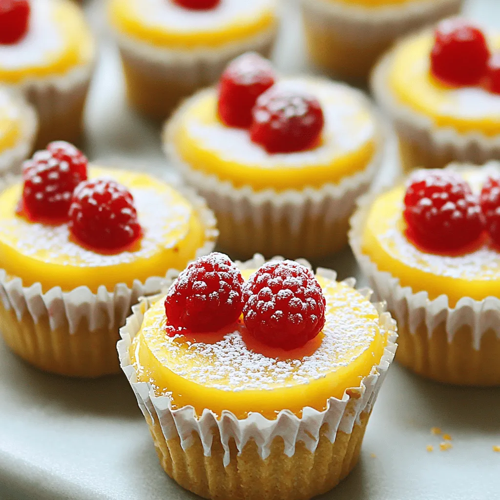 Lemon Raspberry Mini Cheesecakes Frisch und Köstlich