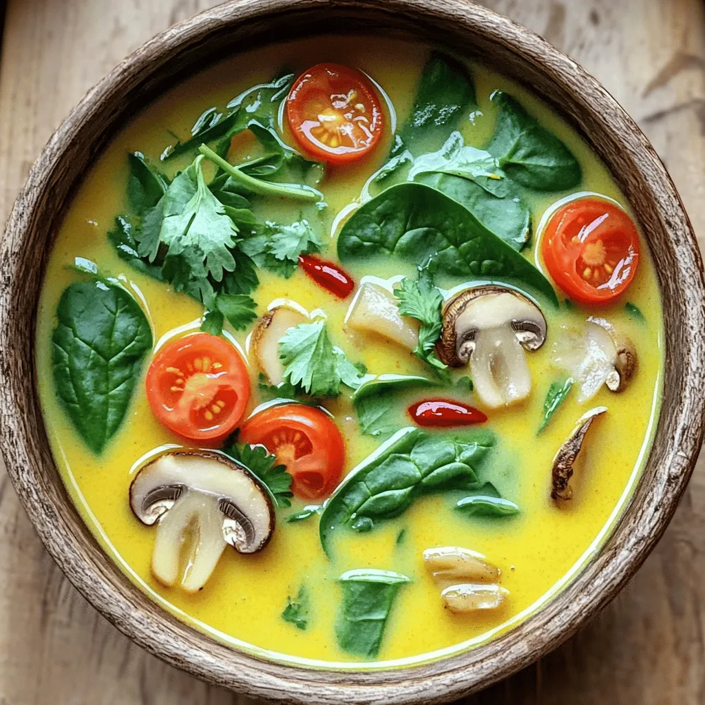 Thai Coconut Lemongrass Soup Einfach und Lecker