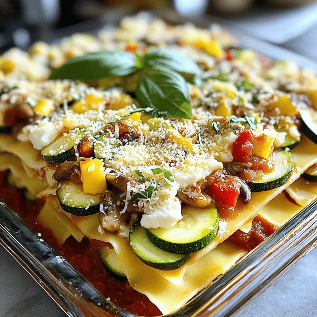 Um eine leckere Gemüse-Lasagne zu machen, brauchst du folgende Hauptzutaten: - 9 Lasagneblätter (ungekocht) - 500 g Ricotta-Käse - 400 g Spinat (frisch oder tiefgekühlt) - 300 g Zucchini, in dünne Scheiben geschnitten - 200 g Champignons, in Scheiben geschnitten - 1 rote Paprika, gewürfelt - 2 Knoblauchzehen, gehackt - 800 g stückige Tomaten (aus der Dose) - 200 g geriebener Mozzarella-Käse - 100 g geriebener Parmesan-Käse - 2 Esslöffel Olivenöl