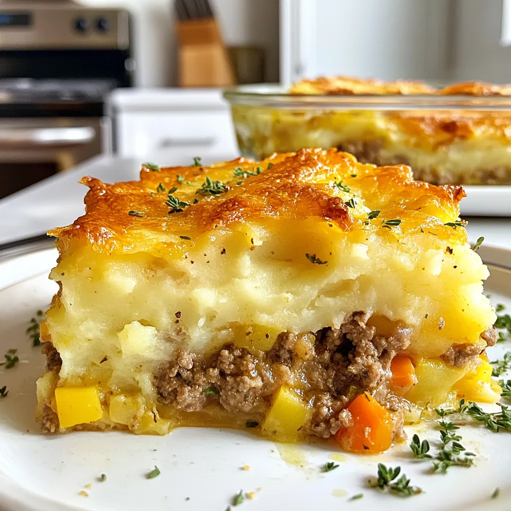 Crispy Potato Topped Meat Pie Einfache Hausmannskost