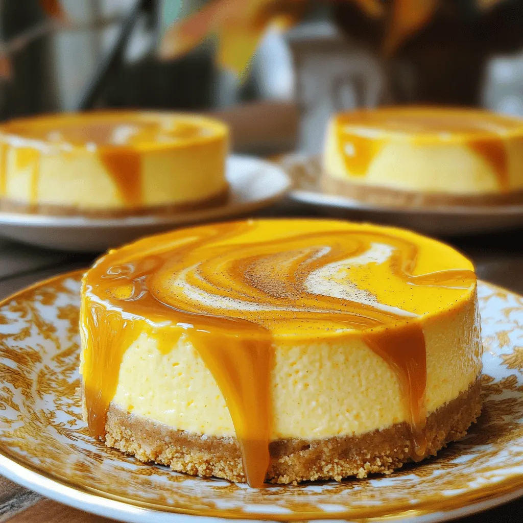 Karamellwirbel-Pumpkin-Cheesecake Einfache Leckerei