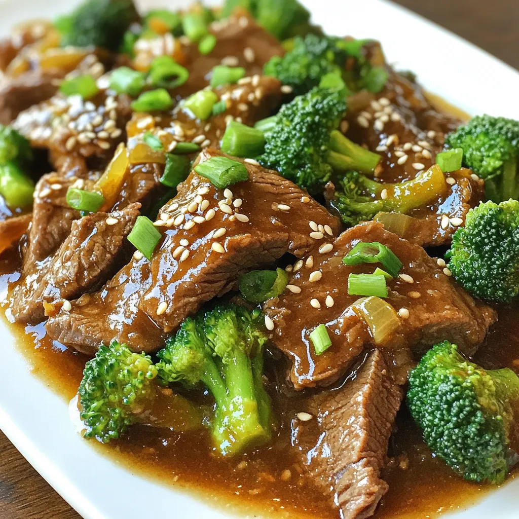 Langsame Rindfleisch-Brokkoli Köstlichkeit zubereiten