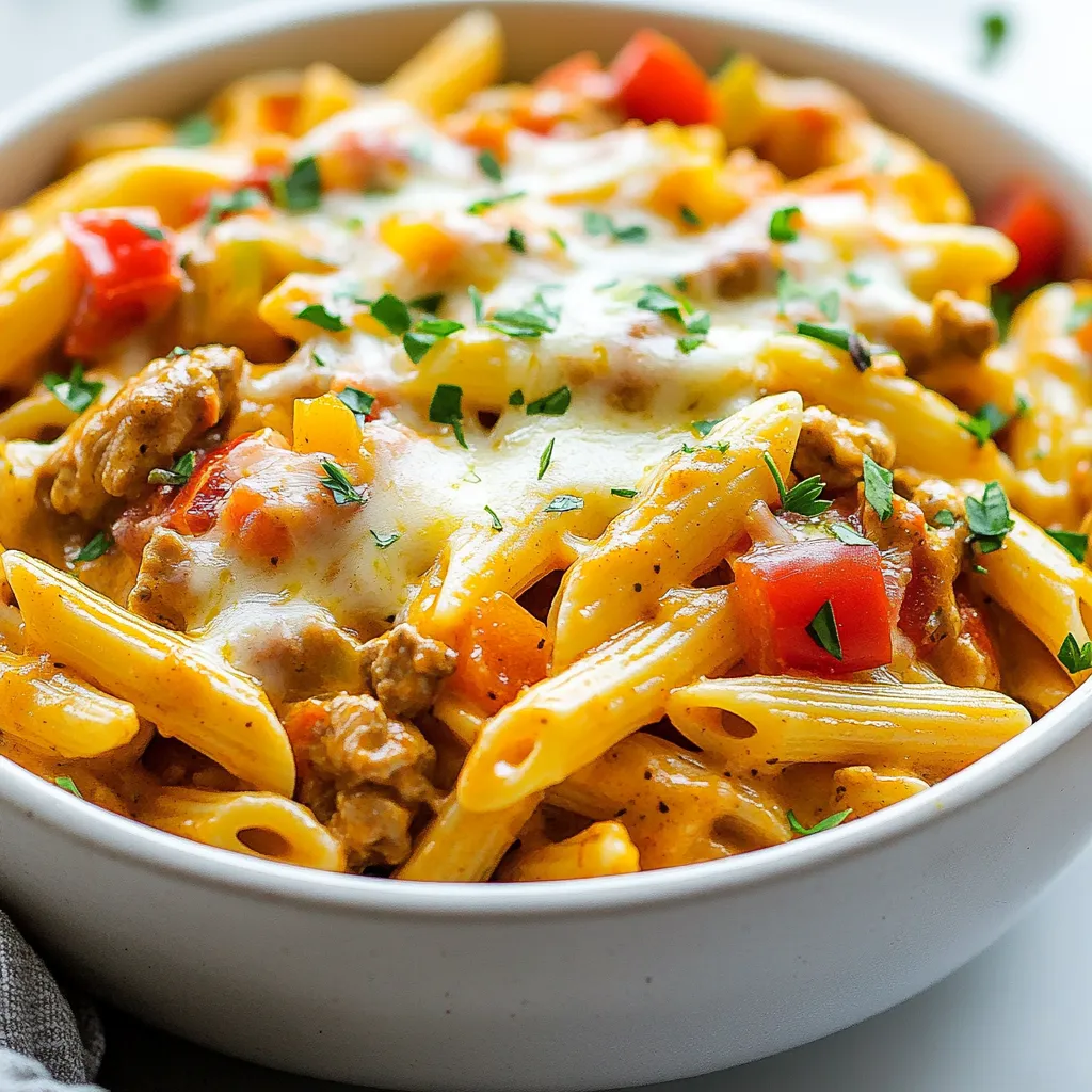 One Pot Creamy Cajun Pasta Schnelle und einfache Mahlzeit