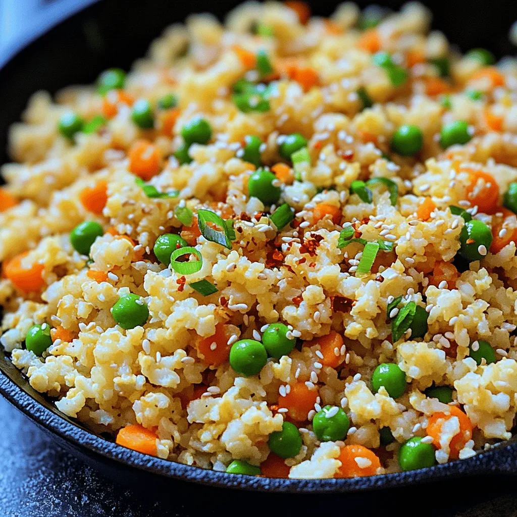 Blumenkohl Gebratener Reis Schmackhafte Option für Jeden
