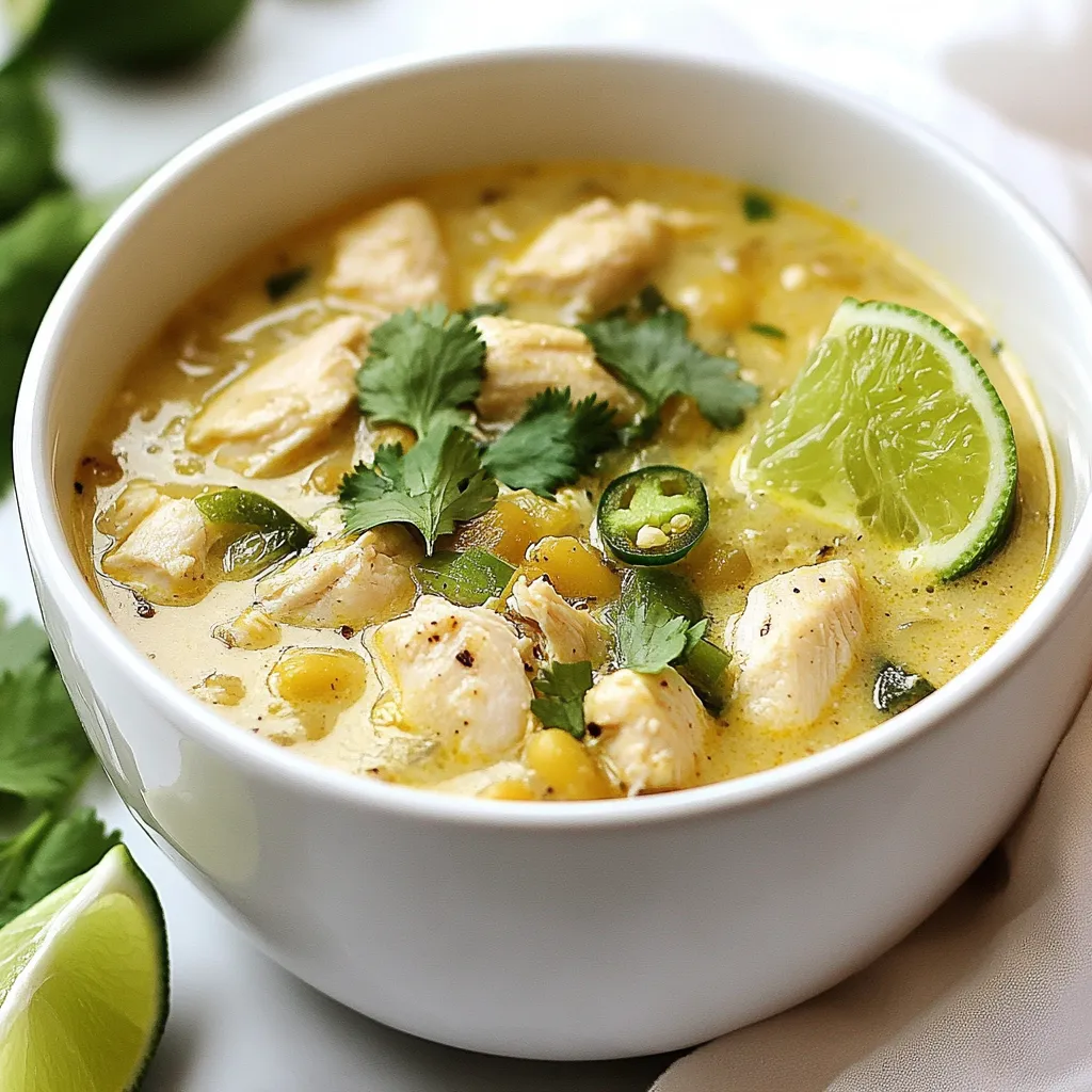 Low-Carb Weiße Hühnchen-Chili Einfaches Rezept