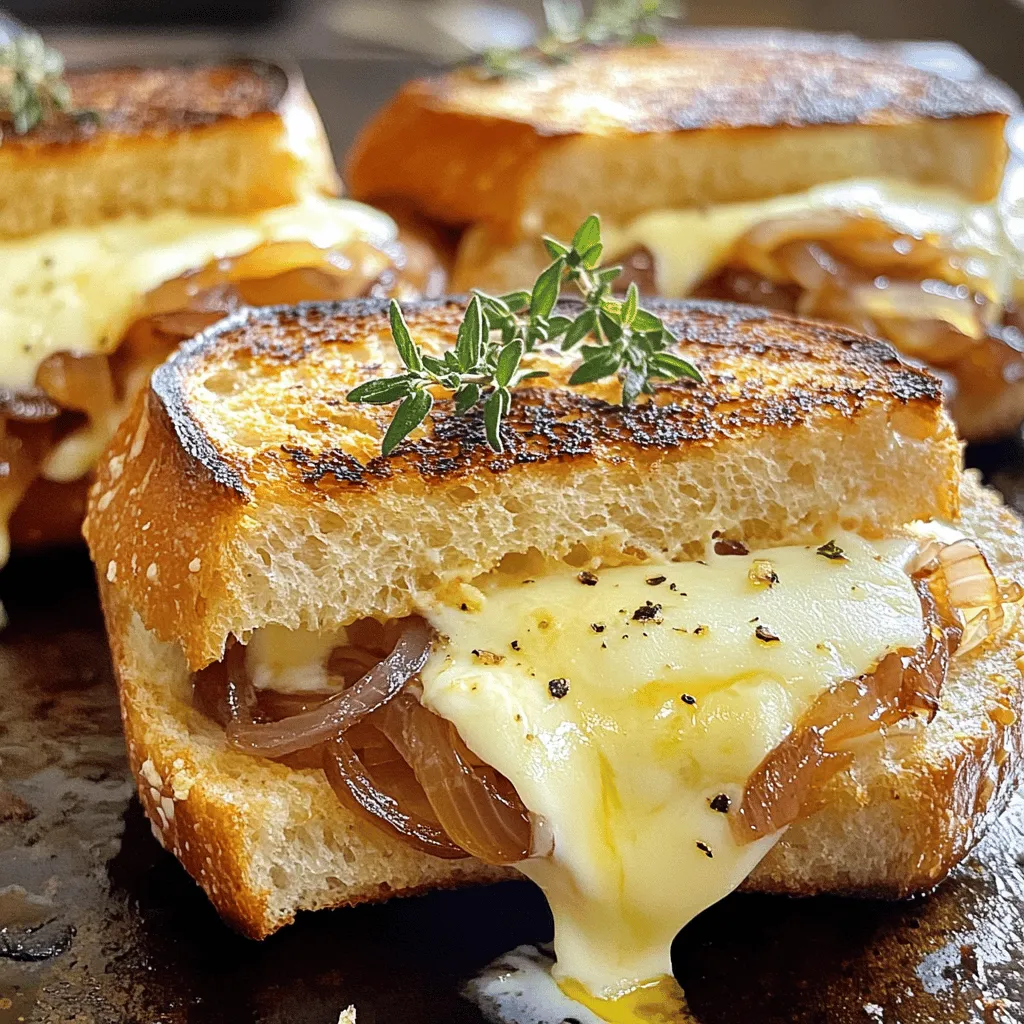 Französisches Zwiebel Grilled Cheese Sandwich Rezept