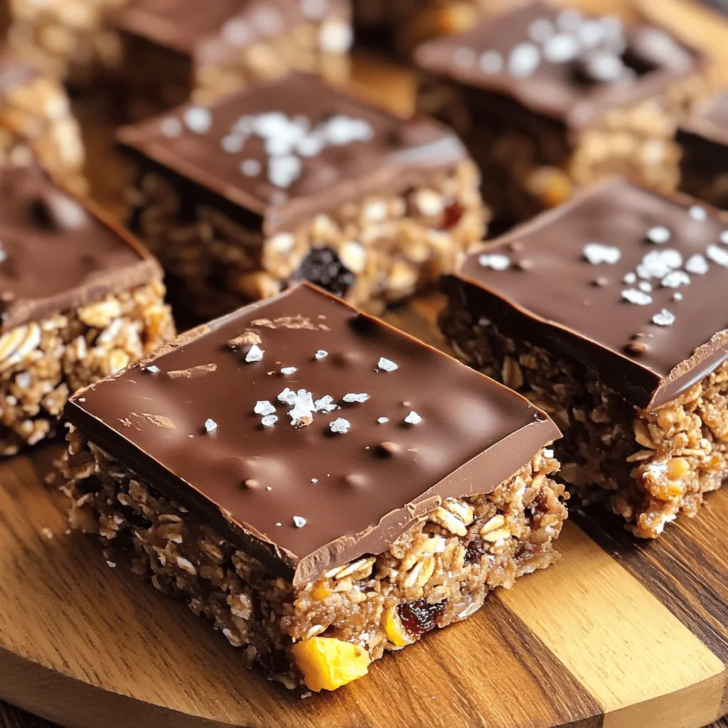 No Bake Chocolate Oat Bars Einfache und Schnelle Leckerei