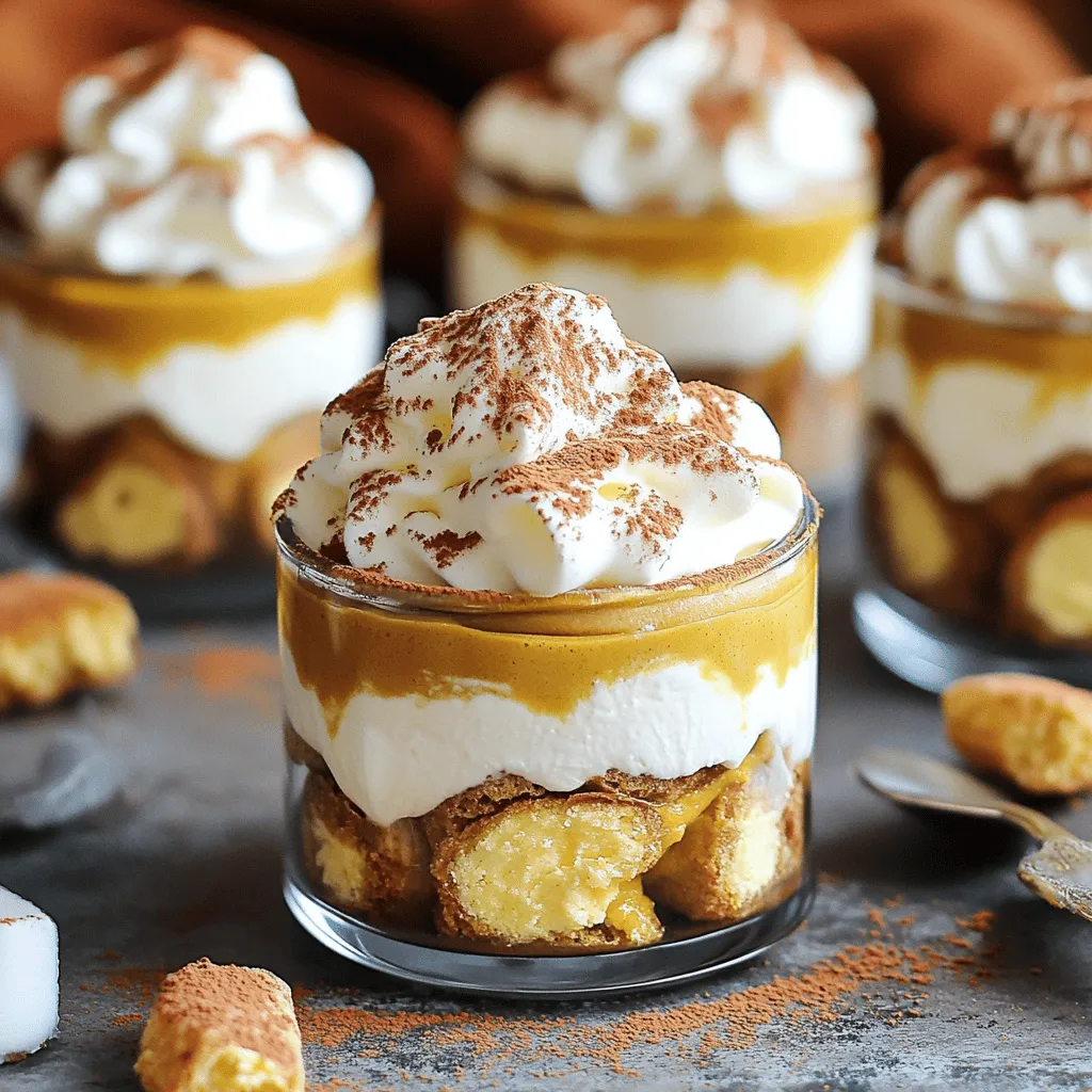 Kürbisgewürz Latte Tiramisu Becher Leckerer Genuss