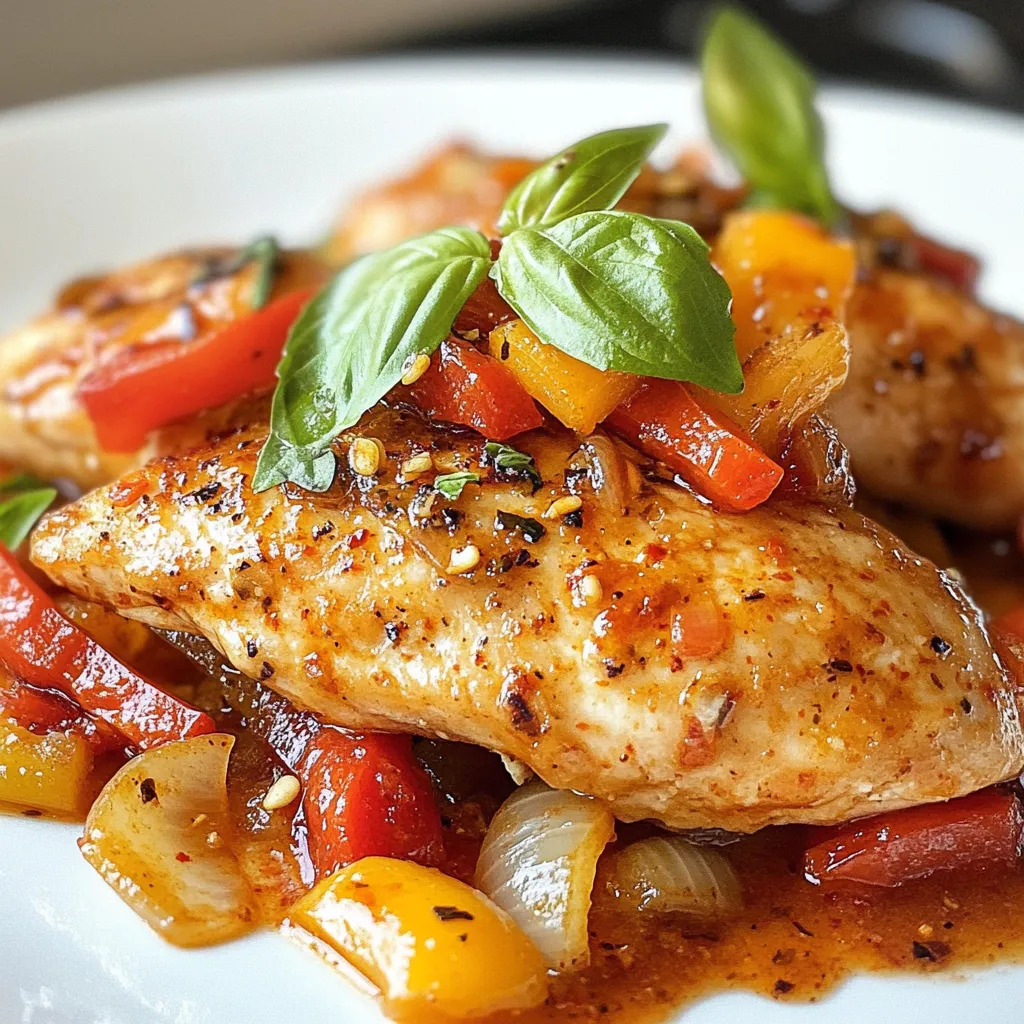 Roasted Red Pepper Chicken Einfache und leckere Mahlzeit