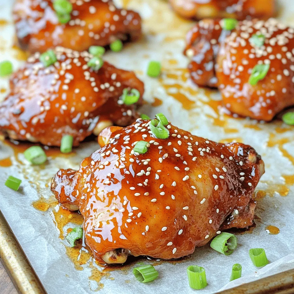 Sticky Sweet Chili Chicken Thighs Köstlich und Einfach