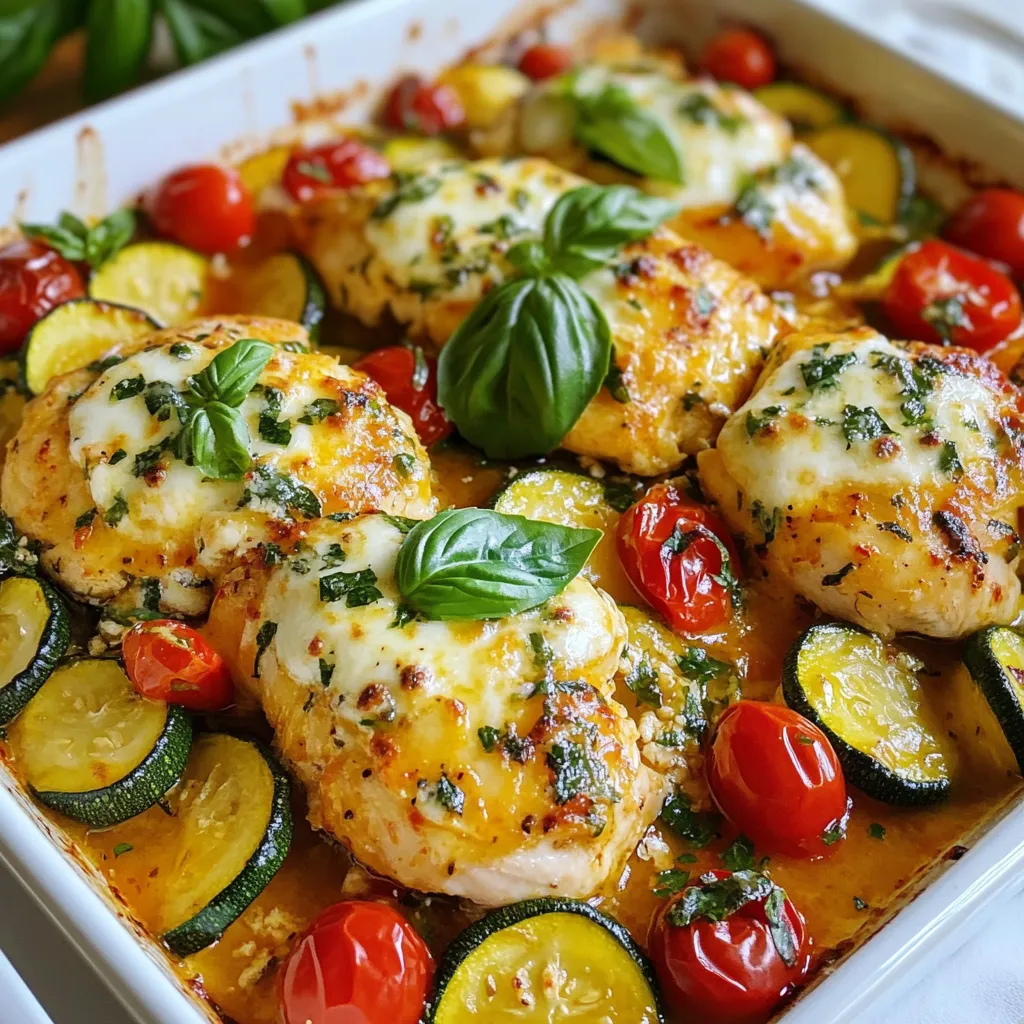 Italienischer Hähnchen und Zucchini Auflauf lecker zubereiten