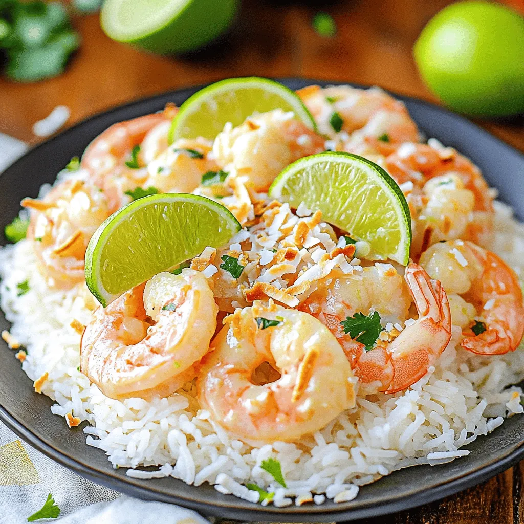 - 450 g große Garnelen, geschält und entdarmt - 1 Dose (400 ml) Kokosmilch - 2 Esslöffel Limettensaft - Abrieb von 1 Limette - 2 Knoblauchzehen, fein gehackt - 1 Esslöffel frischer Ingwer, gerieben - 1 Esslöffel Honig - 1 Teelöffel rote Pfefferflocken (nach Belieben) - 2 Esslöffel frischer Koriander, gehackt - Salz und Pfeffer nach Geschmack - Gekochter Jasminreis, zum Servieren Diese Zutaten machen das Gericht frisch und lecker. Die Garnelen geben einen zarten Biss und die Kokosmilch bringt eine cremige Textur. Limettensaft und -abrieb sorgen für einen spritzigen Geschmack. Der Ingwer und der Knoblauch fügen eine angenehme Würze hinzu. Wenn du etwas Schärfe magst, sind die roten Pfefferflocken perfekt. Ferner kannst du frischen Koriander für einen zusätzlichen Geschmack verwenden. Er sorgt auch für eine schöne Farbe. Serviere die Garnelen über Jasminreis, um alles abzurunden.Zuerst mischst du die Kokosmilch mit den Gewürzen. Nimm eine große Rührschüssel und gib die Kokosmilch, den Limettensaft, den Limettenabrieb, den gehackten Knoblauch, den geriebenen Ingwer, den Honig, die roten Pfefferflocken sowie eine Prise Salz und Pfeffer hinein. Rühre alles gut durch, bis es gleichmäßig verteilt ist. Dann legst du die geschälten Garnelen in die Marinade. Stelle sicher, dass sie gut überzogen sind. Lass die Garnelen für 15 bis 20 Minuten bei Raumtemperatur marinieren. Auf diese Weise können die Aromen gut durchziehen. Erhitze eine große Pfanne bei mittlerer bis hoher Hitze. Nimm die Garnelen aus der Marinade und bewahre die Marinade für später auf. Lege die Garnelen in einer einzigen Lage in die heiße Pfanne. Brate sie etwa 2 bis 3 Minuten auf jeder Seite, bis sie rosa und durchscheinend sind. Achte darauf, sie nicht zu lange zu braten, um zähe Garnelen zu vermeiden. Nachdem die Garnelen gar sind, gieße die zuvor aufbewahrte Marinade in die Pfanne. Lass die Mischung kurz aufkochen. Reduziere dann die Hitze und lasse die Sauce für weitere 2 bis 3 Minuten leicht köcheln, bis sie etwas eindickt. Vergiss nicht, regelmäßig umzurühren. So wird die Sauce schön cremig. Am Ende kannst du frischen Koriander unterrühren, um das Gericht aufzufrischen. Schmecke die Sauce nach Belieben ab. Um perfekte Garnelen zu braten, ist die Garzeit wichtig. Garnelen brauchen nur 2-3 Minuten pro Seite. Achte darauf, dass sie rosa und durchscheinend sind. Überkoche sie nicht, sonst werden sie zäh. Um trockenes Fleisch zu vermeiden, mariniere die Garnelen gut. Lass sie 15-20 Minuten in der Marinade liegen. So saugen sie die Aromen auf und bleiben saftig. Für eine schöne Präsentation lege die Garnelen in flache Schalen. Füge Limettenstücke und frischen Koriander als Garnitur hinzu. Diese Farben machen dein Gericht lebendig. Du kannst auch geröstete Kokosnussflocken darüber streuen. Serviere die Garnelen auf einem Bett aus Jasminreis. Das macht das Gericht noch ansprechender. Wenn du die Aromen anpassen möchtest, spiele mit den Gewürzen. Du kannst mehr Limettensaft oder Honig hinzufügen. Auch rote Pfefferflocken kannst du nach Geschmack variieren. Wenn du andere Zutaten verwenden möchtest, probiere Ananas oder Paprika in der Marinade. Diese bringen frische, neue Geschmäcker. {{image_4}} Du kannst Tintenfisch oder Fisch anstelle von Garnelen verwenden. Diese Meeresfrüchte bieten einen anderen Geschmack und Textur. Achte darauf, die Garzeit anzupassen. Tintenfisch braucht weniger Zeit als Garnelen. Du kannst auch Muscheln oder Jakobsmuscheln probieren. Kombiniere sie mit der gleichen Marinade für ein neues Erlebnis. Um eine vegane Option zu schaffen, ersetze die Garnelen durch pflanzliche Alternativen. Es gibt tolle Produkte aus Soja oder Erbsenprotein. Diese haben eine ähnliche Textur und nehmen die Aromen gut auf. Passe die Marinade an, indem du den Honig mit Agavendicksaft ersetzt. So bleibt das Gericht süß und vegan. Nutze lokale Gewürze und Aromen, um das Rezept zu verändern. In Deutschland kannst du zum Beispiel frischen Dill hinzufügen. In Italien wäre Basilikum eine tolle Ergänzung. Du kannst auch mit anderen Küchenrichtungen spielen. Füge asiatische Einflüsse hinzu, indem du Sojasauce und Sesamöl verwendest. Das eröffnet neue Geschmackshorizonte und macht das Gericht einzigartig. Um die Kokos-Limetten-Garnelen frisch zu halten, lege sie in einen luftdichten Behälter. Stelle sicher, dass der Behälter gut verschlossen ist. Im Kühlschrank bleiben die Garnelen etwa 2-3 Tage genießbar. Wenn du die Garnelen aufwärmen möchtest, nutze die Mikrowelle. Stelle die Mikrowelle auf niedrige Leistung und erhitze sie kurz. So bleiben die Garnelen zart und saftig. Möchtest du die Garnelen länger aufbewahren, friere sie ein. So geht