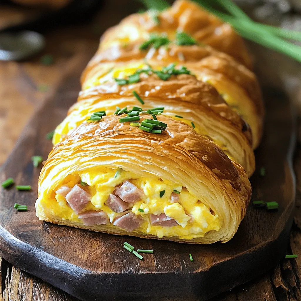 Ham and Cheese Croissant Casserole Einfache und Köstliche Variante
