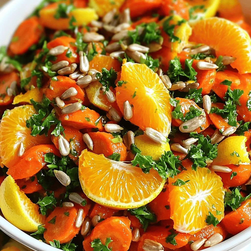 Vibrant Shredded Carrot Salad Frisch und Nahrhaft
