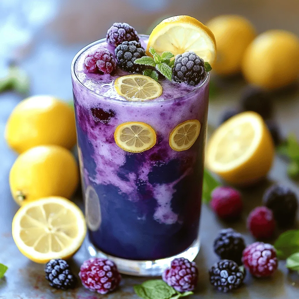 Heidelbeer-Tee-Limonade Erfrischend und Fruchtig Rezept