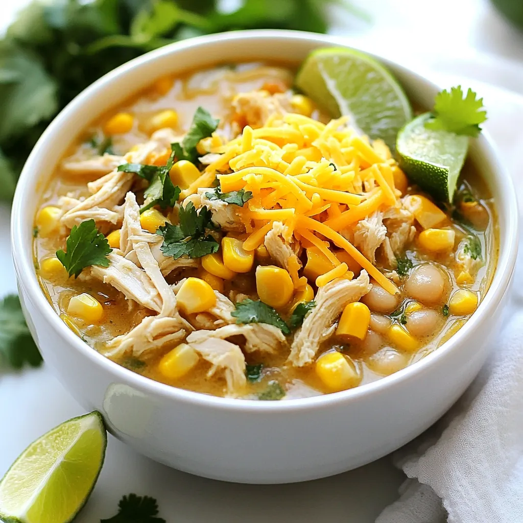 High Protein White Chicken Chili für gesunde Ernährung