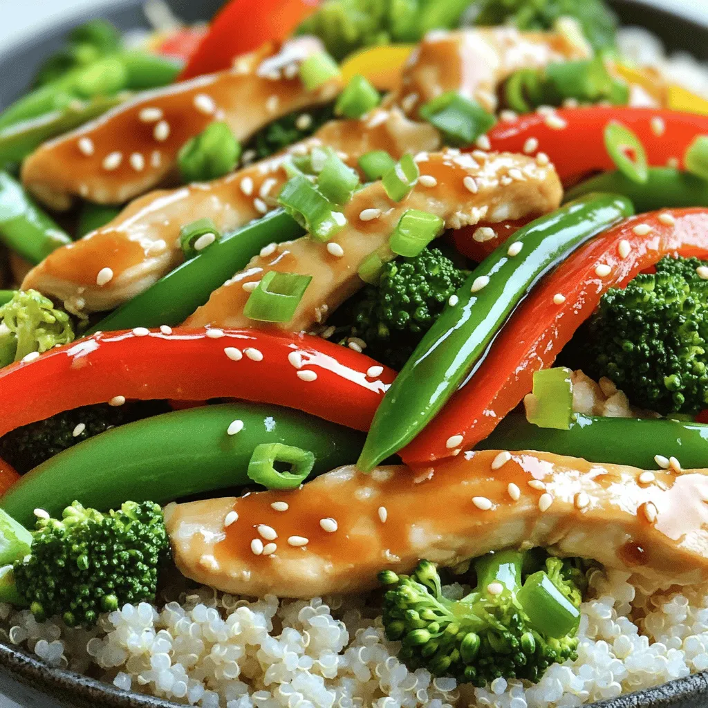 Einfaches Chicken Stir-Fry Schnelles und köstliches Essen