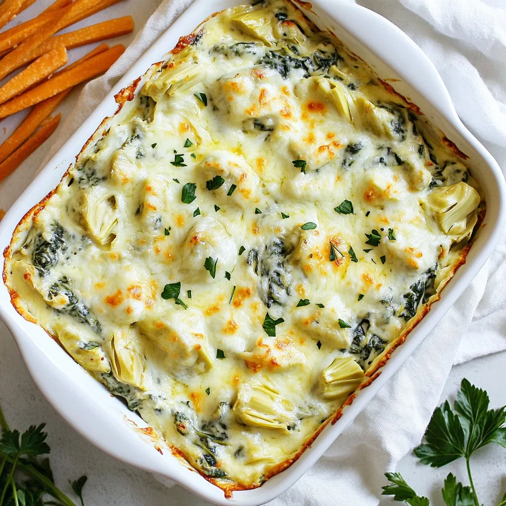 Creamy Spinach Artichoke Dip Einfaches Rezept