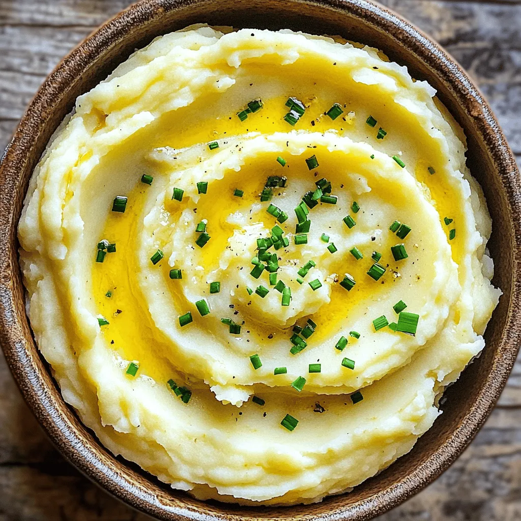 Cremige Knoblauch Kartoffelpüree Einfaches Rezept