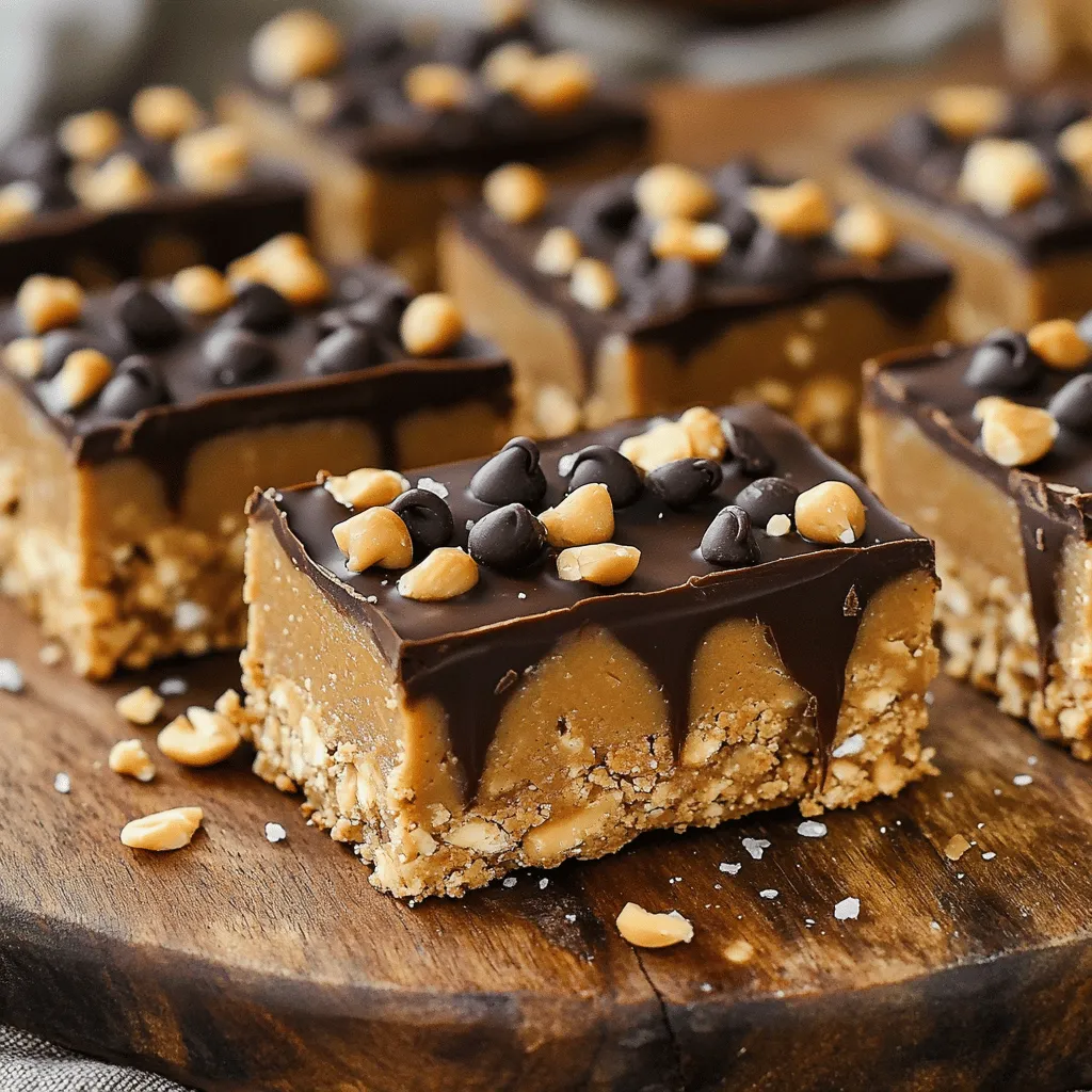 No-Bake Peanut Butter Bars Schnelle und einfache Rezeptidee