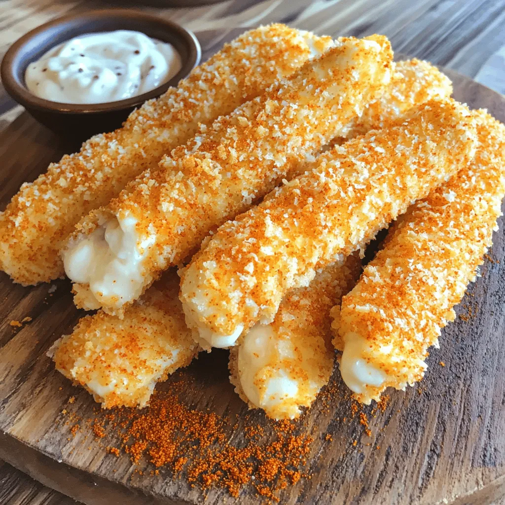 Crispy Nashville Hot Mozzarella Sticks Rezept lecker