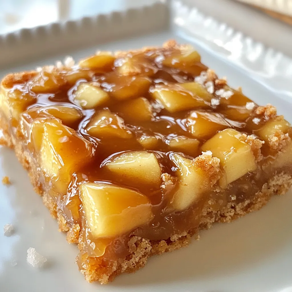 Gesalzene Karamell-Apfel-Riegel Köstlicher Genuss