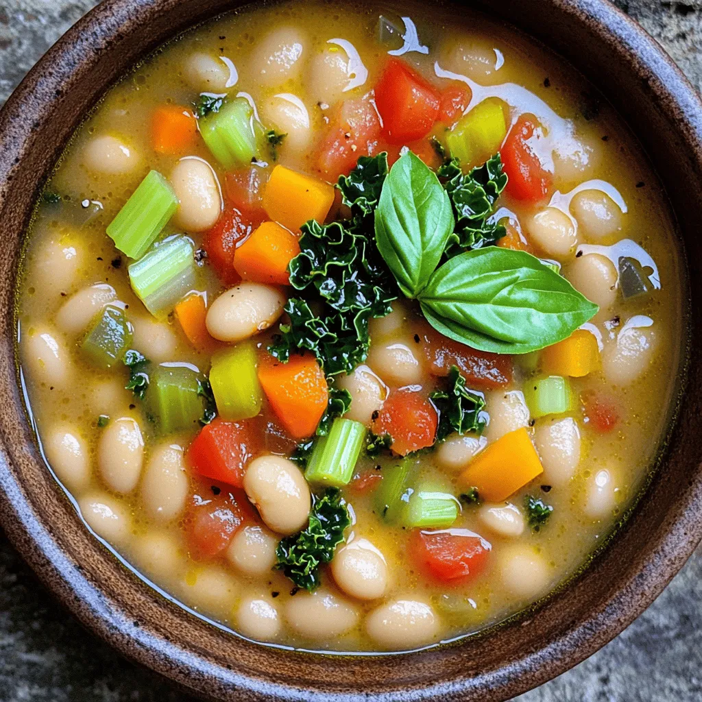Toskanische Weiße Bohnensuppe Nahrhaft und Einfache Rezept