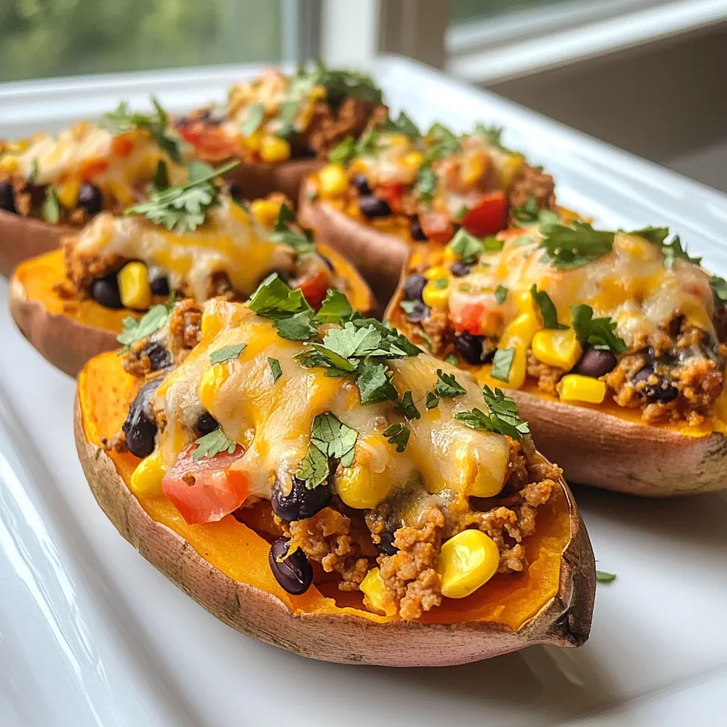 Turkey Stuffed Sweet Potatoes Leckeres Rezept