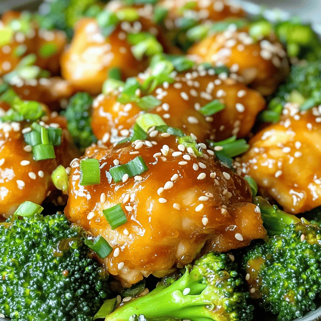 Herzhafte General Tso Chicken Einfache Rezeptidee