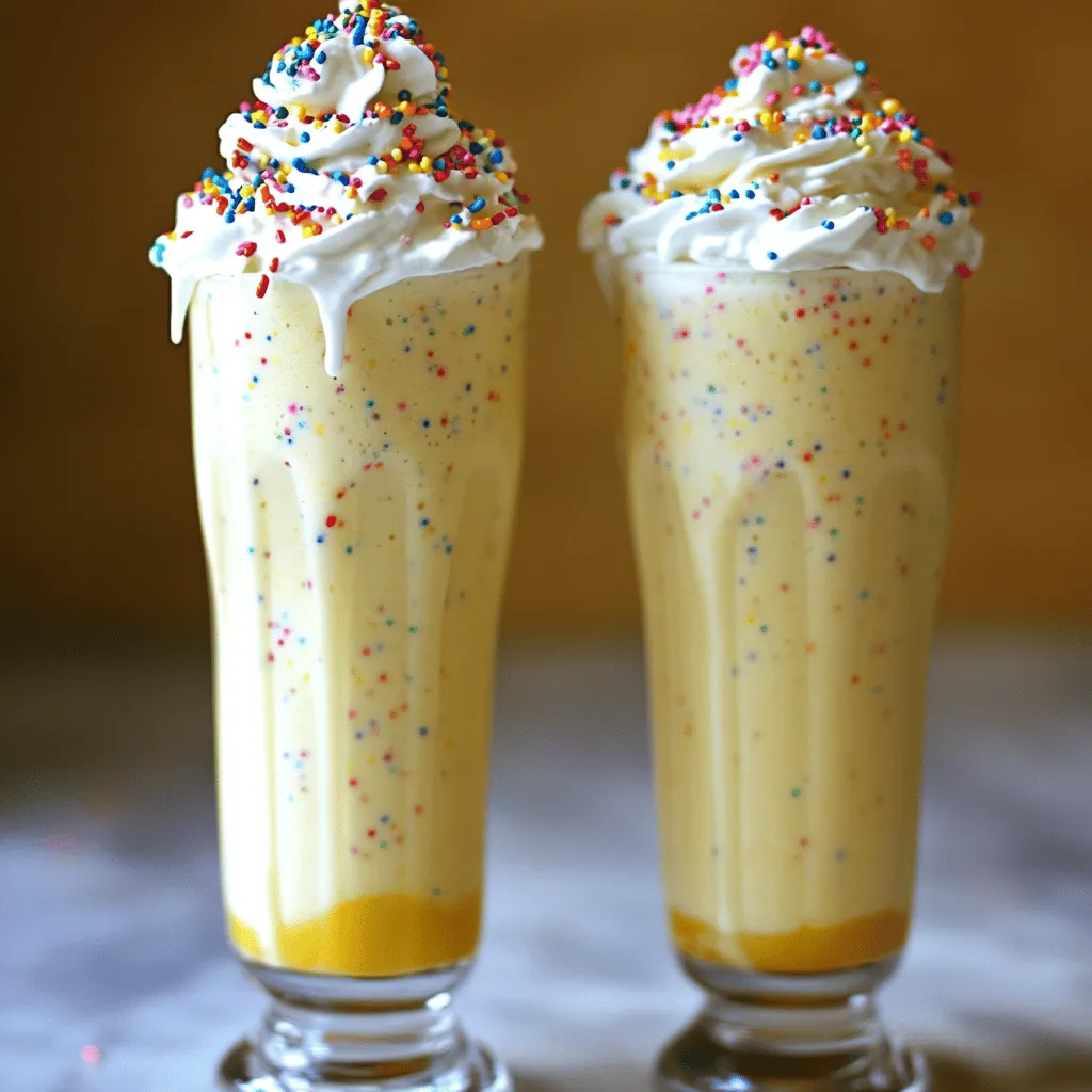 Köstlicher Cake Batter Milkshake Einfache Anleitung