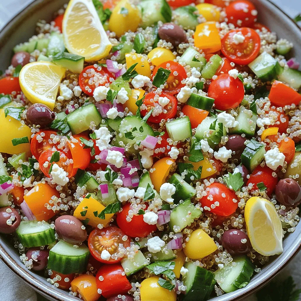 Mediterranean Quinoa Salad einfacher Genuss mit Frische