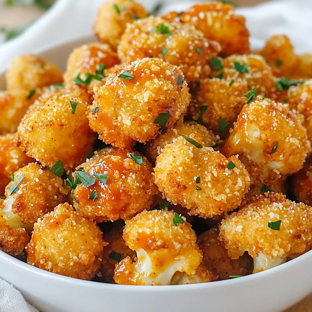 Air Fryer Buffalo Cauliflower Bites Knusprige Leckerbissen